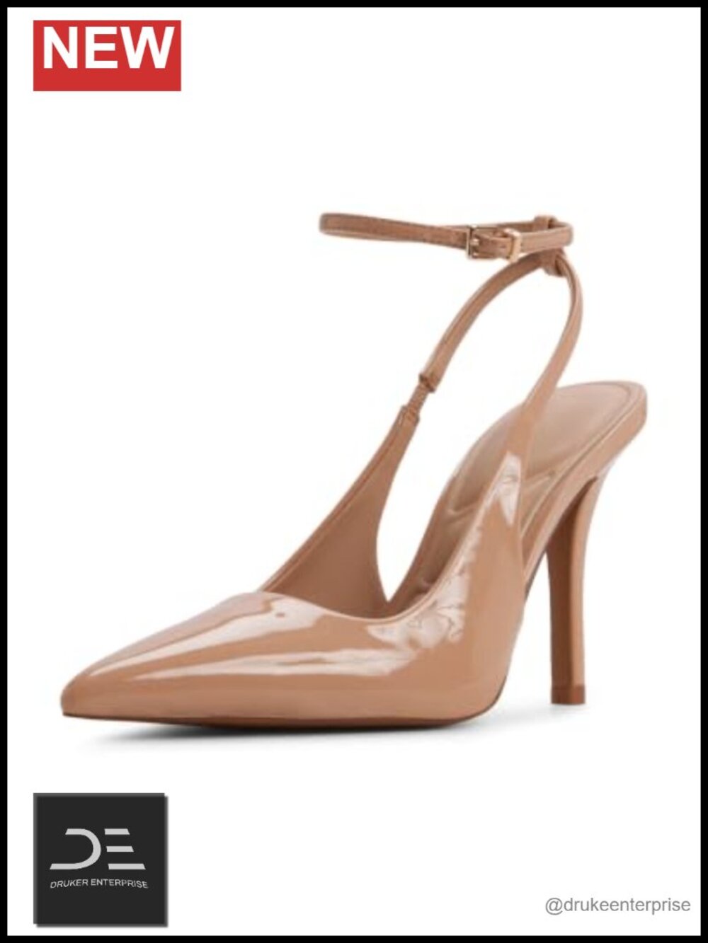 ALDO Women's Pointed Toe Ankle-Strap Pump Heels 3.75"